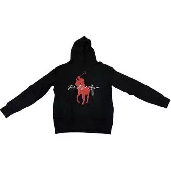 Polo Ralph Lauren FW23 Толстовка с капюшоном и длинным рукавом Мужская толстовка Черная 710871367-006 M