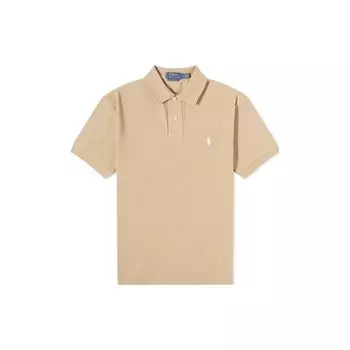 Polo Ralph Lauren FW23 вышитый логотип рубашки поло мужские рубашки поло коричневые 710680784-332 S
