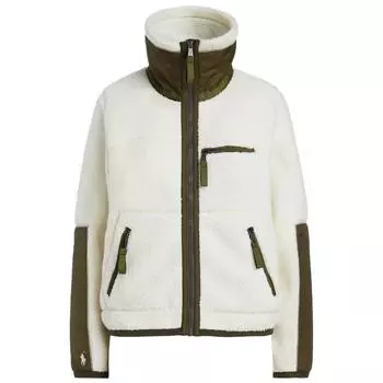 Polo Ralph Lauren FW24 Color Block Cuff Logo Вышитая куртка с длинными рукавами Женские куртки Белые WMPOOTWN6020134-101 XXS