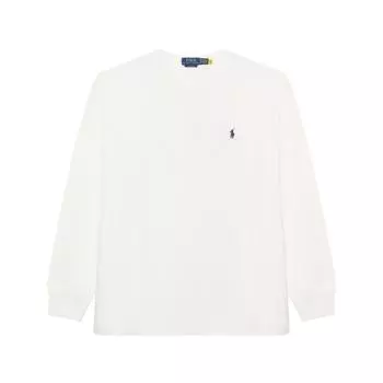 Polo Ralph Lauren FW24 Футболка с принтом свободного кроя с длинным рукавом Мужские топы Белый 710941849-001 M