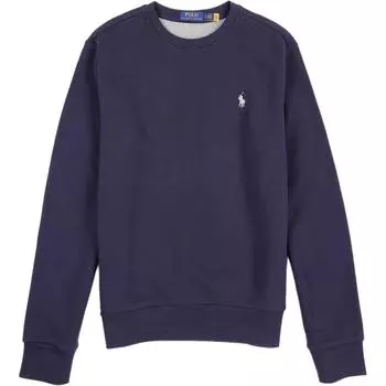 Polo Ralph Lauren FW24 Pony вышитый круглый вырез с длинным рукавом толстовка мужская толстовка синяя 710634932-009 XS