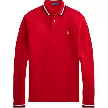 Polo Ralph Lauren FW24 вышитый логотип с длинным рукавом рубашка поло мужские топы 710828370-002 M