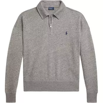 Polo Ralph Lauren FW25 Пуловер поло на молнии до четверти Женские топы WMPOKNINFB20820-020 XS