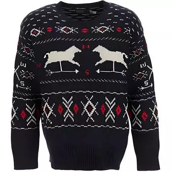 Polo Ralph Lauren Геометрический узор Вязаный свитер Мужской свитер Черный 710879111-001 M