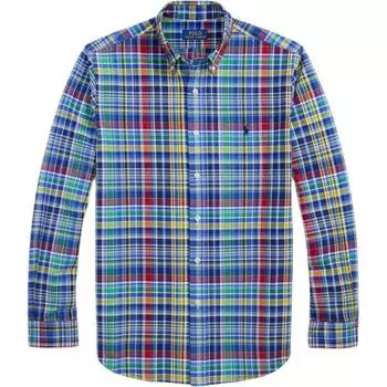 Polo Ralph Lauren Хлопковая рубашка Оксфорд в клетку Мужские рубашки Разноцветный MNPOWOV16824241-410 M