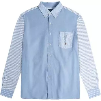 Polo Ralph Lauren Карманная рубашка Оксфорд с вышивкой логотипа Pony Мужские рубашки Синий 710745263-001 XL