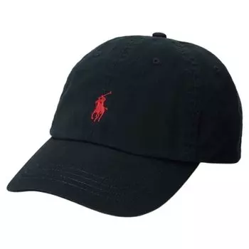[Polo Ralph Lauren] Кепка Хлопковый Чинос Вышивка Логотипа Пони Маленькие Дети Дети Мальчики Размер 323552489 ЧЕРНЫЙ(005) УНИВЕРСАЛЬНЫЙ РАЗМЕР [Б/У]