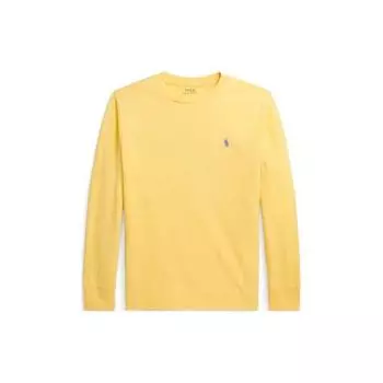 Polo Ralph Lauren Kids Однотонная футболка с круглым вырезом и длинным рукавом Детские топы Желтый CWPOTSHY8020-681 XL