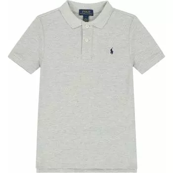 Polo Ralph Lauren Kids Solid Pullover Straight Short Sleeve T Shirt Kids Tops Gray 323547926-005 XL