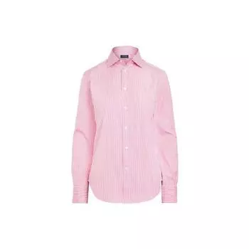 Polo Ralph Lauren Классическая полосатая рубашка с длинным рукавом Женские рубашки Розовая WMPOSHTNDO20111-650 S