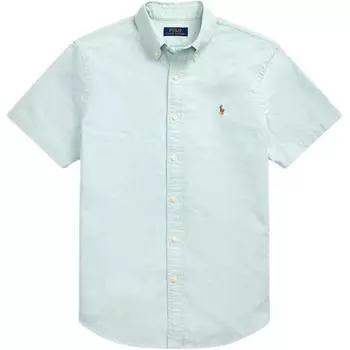 Polo Ralph Lauren Классический крой Хлопковая Однобортная Рубашка с Коротким Рукавом Мужские рубашки MNPOWOV1N820955-300 XS