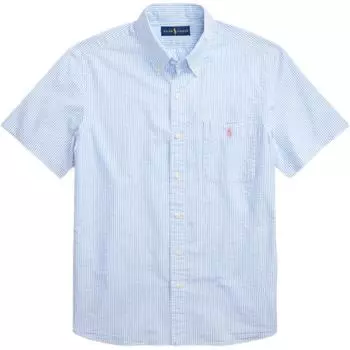 Polo Ralph Lauren Классический крой Хлопковая поплиновая рубашка с коротким рукавом Мужские рубашки 710833826-003 XL