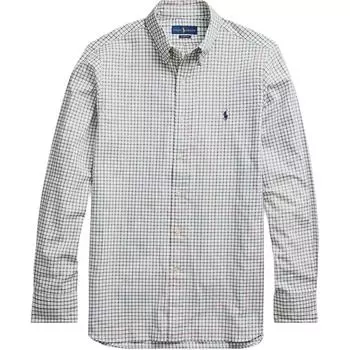 Polo Ralph Lauren Классический крой Клетчатая Хлопковая Рубашка с Длинным Рукавом с Вышивкой Pony Мужские рубашки 710759319-002 L