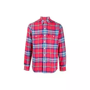 Polo Ralph Lauren клетчатая повседневная рубашка с длинным рукавом мужские рубашки красные 710849778-002 M