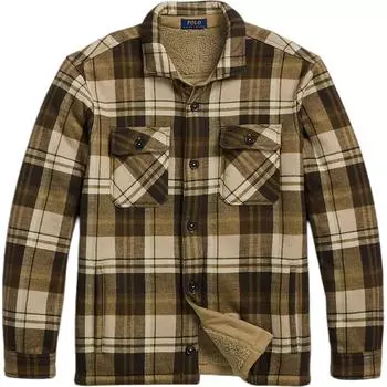 Polo Ralph Lauren Клетчатая рубашка с цветными блоками, однобортная, с длинным рукавом, мужская, коричневая MNPOWOV16824012-200 L