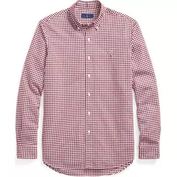 Polo Ralph Lauren клетчатая рубашка с длинным рукавом на пуговицах мужские рубашки красные 710852741-001 S
