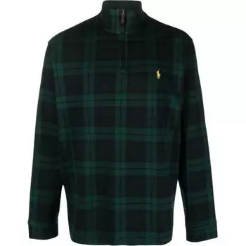 Polo Ralph Lauren клетчатый воротник длинный рукав поло рубашка мужская топы зеленый 710814280-001 XXL