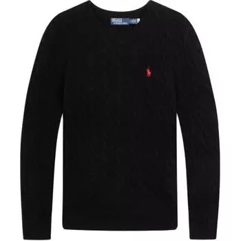 Polo Ralph Lauren Коллекция к Новому году Пуловер с круглым вырезом крупной вязки для мужчин Черный MNPOSWE16822270-001 XS