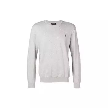 Polo Ralph Lauren круглый вырез длинный рукав ребристые детали вышитая толстовка мужская толстовка серый 710684957-003 XL