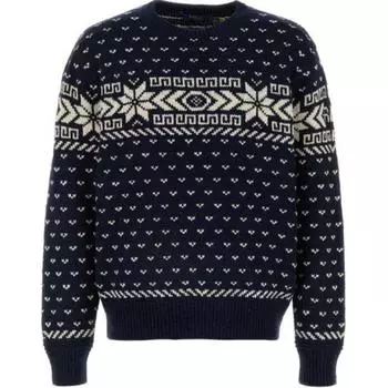 Polo Ralph Lauren круглый вырез горловины с заниженной линией плеча вышитый длинный рукав свитер мужской свитер темно-синий 710949304-001 XL