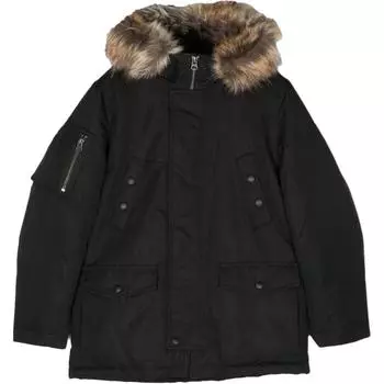 Polo Ralph Lauren куртка детская однотонная с капюшоном на молнии с длинным рукавом детская куртка черная 323880398-002 XL