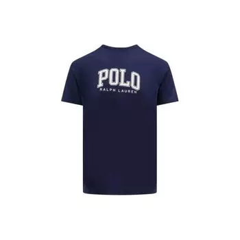 Polo Ralph Lauren Letter Fit Printed Crew Neck Short Sleeve T Shirt Men Tops Blue 710934714-006 XL