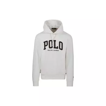 Polo Ralph Lauren Letter Print Hooded Long Sleeve Sweatshirt Men sweatshirt White 710917886-003 M