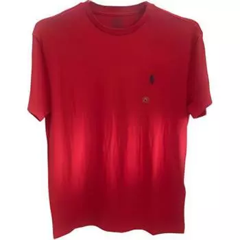 Polo Ralph Lauren Logo Letter Print Round Neck Short Sleeve T Shirt Men T Shirts Red 710707087-001 M