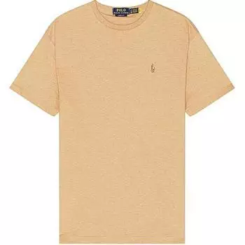 Polo Ralph Lauren Лого Однотонная футболка с круглым вырезом и коротким рукавом Мужские топы Коричневый 710746817-075 M