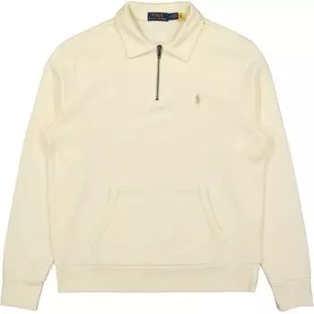 Polo Ralph Lauren Logo Polo Neck Long Sleeve Sweatshirt Men sweatshirt White 710934601-001 M