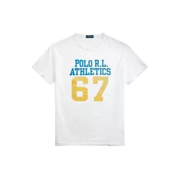 Polo Ralph Lauren Logo Round Neck Slim Fit Short Sleeve T Shirt Men Tops White MNPOTSH1N820875-100 M