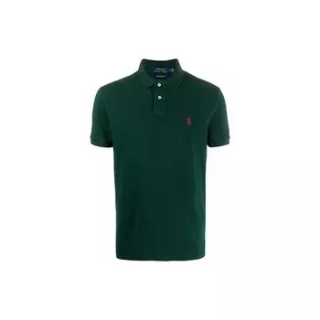 Polo Ralph Lauren Logo Solid Color Polo Shirt Men tops Green 710782592-015 L
