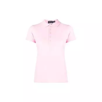 Polo Ralph Lauren Logo Свободная рубашка поло с коротким рукавом Женская розовая 211505654-069 S