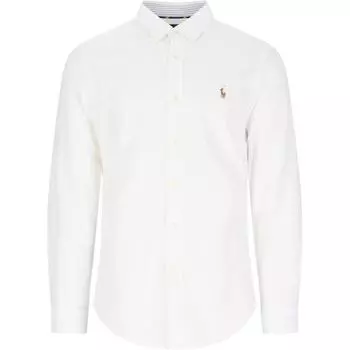 Polo Ralph Lauren Logo Вышитая рубашка поло Мужские рубашки Белые 710767441-007 M
