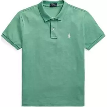 Polo Ralph Lauren Logo Вышитая рубашка поло Женская Топы Зеленый WMPOKNINCU20500-300 XS