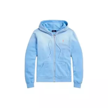 Polo Ralph Lauren Logo Вышитый молния Толстовка с капюшоном Длинные рукава Женские толстовки с капюшоном Синий WMPOKNINFB20500-400 XS