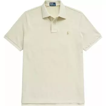 Polo Ralph Lauren Logo Вышитый однотонный короткий рукав рубашки поло мужские топы бежевый 710910898-006 XL