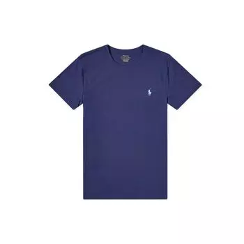Polo Ralph Lauren Logo Вышитый однотонный круглый вырез с коротким рукавом футболка мужские футболки темно-синие 710671438-165 S
