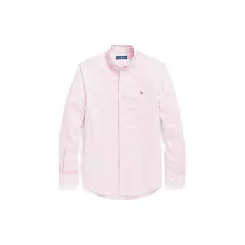 Polo Ralph Lauren Logo Вышитый Полосатый Квадратный Воротник Повседневная Рубашка С Длинным Рукавом Мужские Рубашки Белый MNPOWOV16821477-600 S