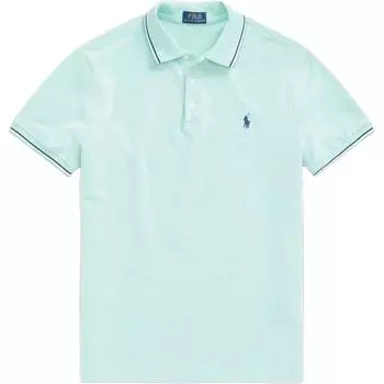 Polo Ralph Lauren Logo Вышитый Повседневный Slim Fit Короткий Рукав Поло Рубашки Мужские Поло Рубашки Зеленые MNPOKNI1N821161-300 XS