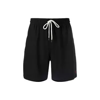 Polo Ralph Lauren Logo Вышитый шнурованный однотонный купальник для плавания Мужской купальник Черный 710840302-002 M