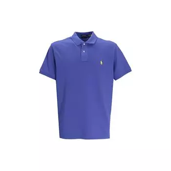 Polo Ralph Lauren Логотип Кнопка Поло Рубашка Мужская Топы Синий 710680784-346 M