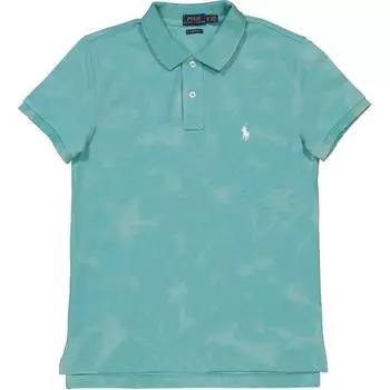 Polo Ralph Lauren Логотип Вышитый Приталенный Поло с Коротким Рукавом Женские топы Зеленый 211792051-002 XS