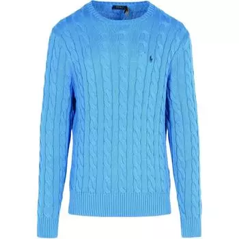 Polo Ralph Lauren Логотип Вышитый Пуловер Круглый Вырез Длинный Рукав Вязаный Свитер Мужской свитер Синий 710775885-510 S