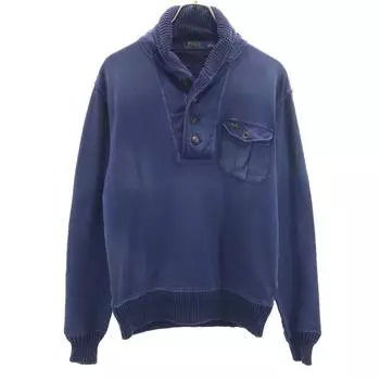 POLO RALPH LAUREN Long sleeve sweat S Navy Men s Used