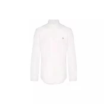 Polo Ralph Lauren Melted Tee Ice Cube Dice Pattern Printed Loose Fit A-Line Long Sleeve Shirt Men tops White 710549084-006 XL