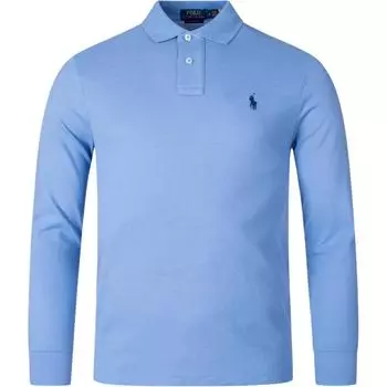 Polo Ralph Lauren Мужская рубашка поло с длинным рукавом из хлопка с вышивкой пони MNPOKNI16810184-E32 XS