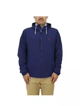 POLO RALPH LAUREN Мужская ветровка на молнии Performance Stretch, темно-синяя, размер L, легкая активная верхняя одежда (01010007)