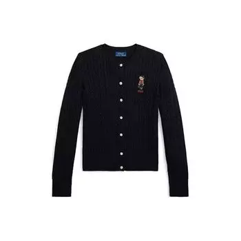 Polo Ralph Lauren однобортный повседневный свитер с длинным рукавом, детский свитер, черный 313919829-002 M