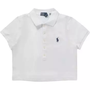 Polo Ralph Lauren Однотонная футболка поло с коротким рукавом и логотипом Женские топы Белый 211965104-001 M